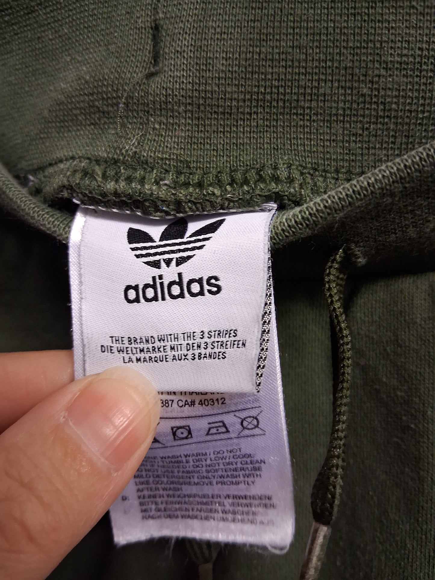 Adidas Boys Green Jersey Jogger Sweat Shorts Age 6-7 Years