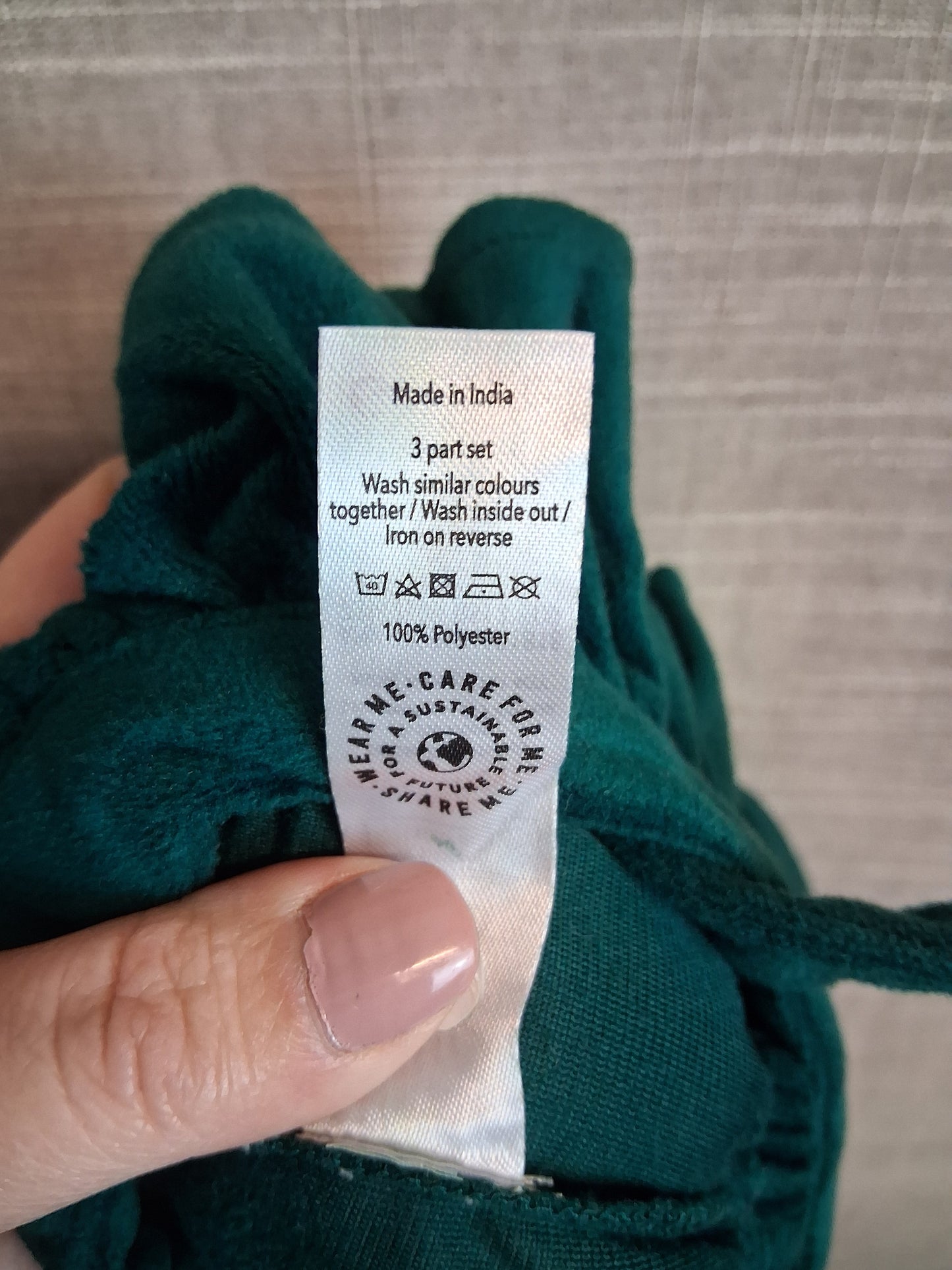 Billie Faiers Velour Green Frilly Romper Age 3-6 Months