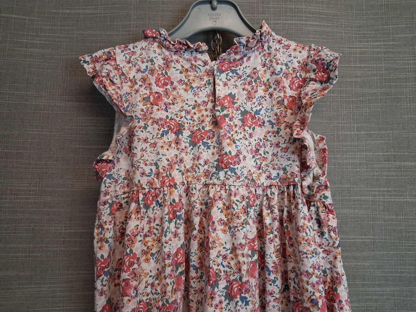 Next Girls Pink Floral Sleeveless Dress Age 5-6 Years