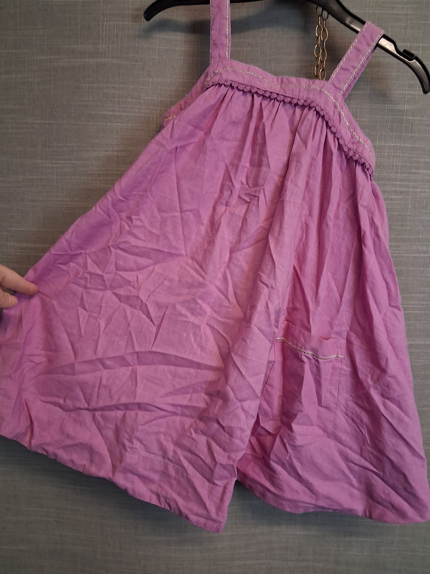 Next Girls Pink A Line Tent Dress Age 5-6 Years 100% Cotton