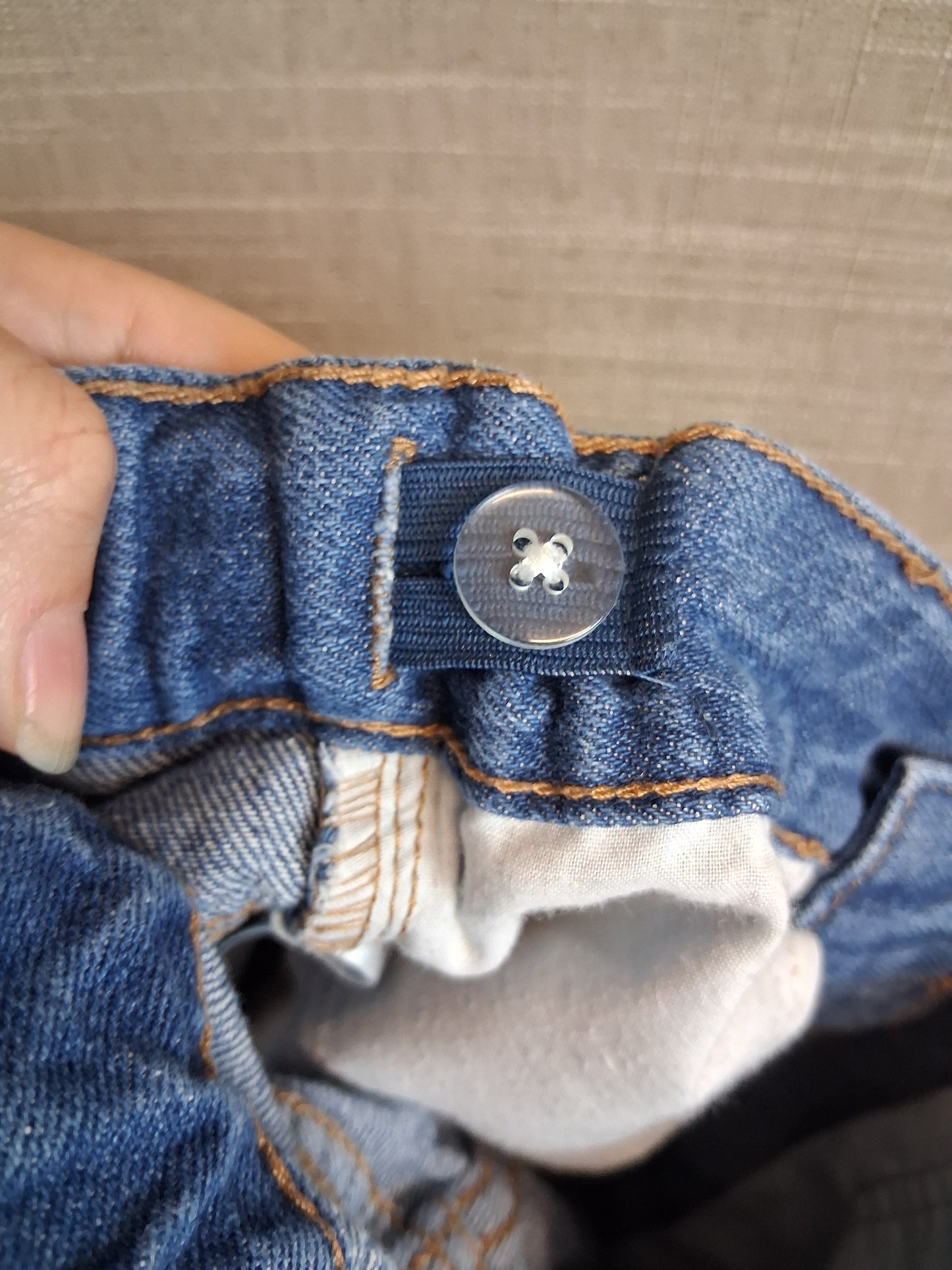 F&F Boys Blue Denim Shorts Jorts Age 4-5 Years