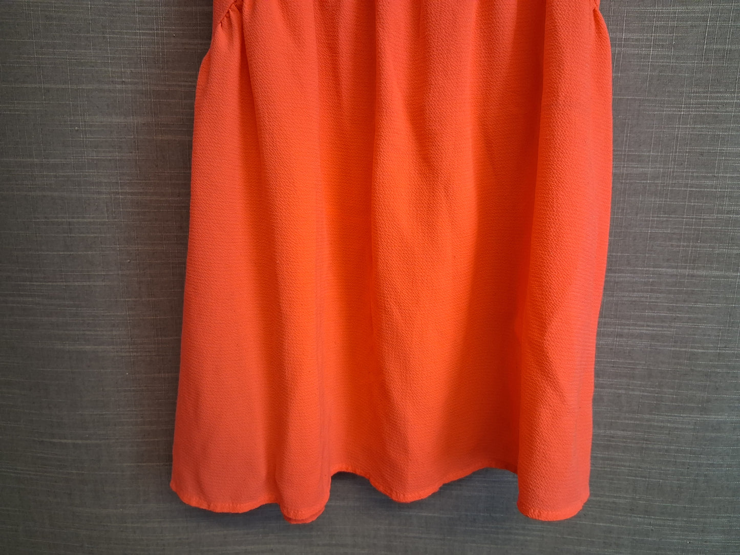 M&Co Neon Orange Short Sleeve Dress Age 5-6 Years