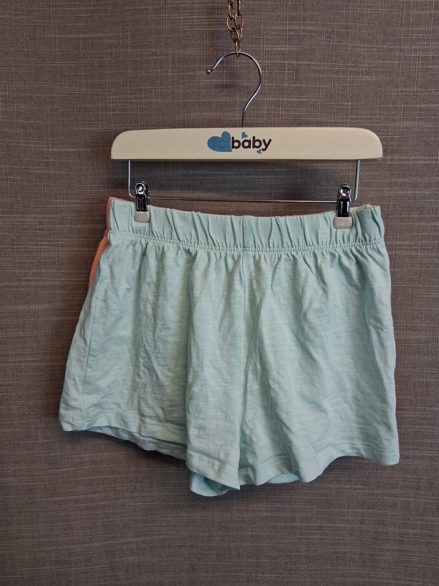 Next Girls 2 Pairs Jersey Shorts Age 4-5 Years Neon Orange & Green