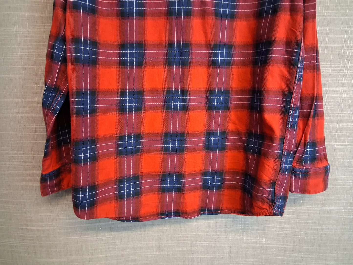River Island Red Check Shirt Long Sleeve Age 9-10 Years