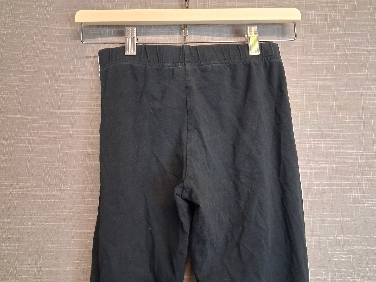 Adidas Girls Black 3 Stripe Leggings Age 13-14 Years