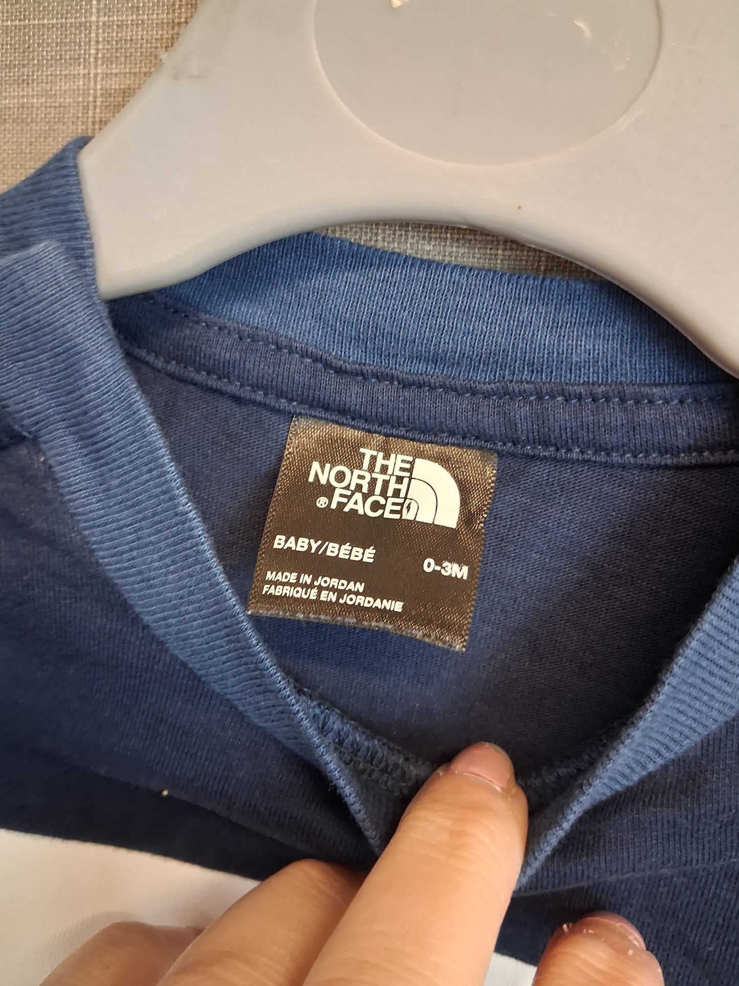 The North Face Boys Blue T-Shirt Short Sleeve Age 0-3 Months