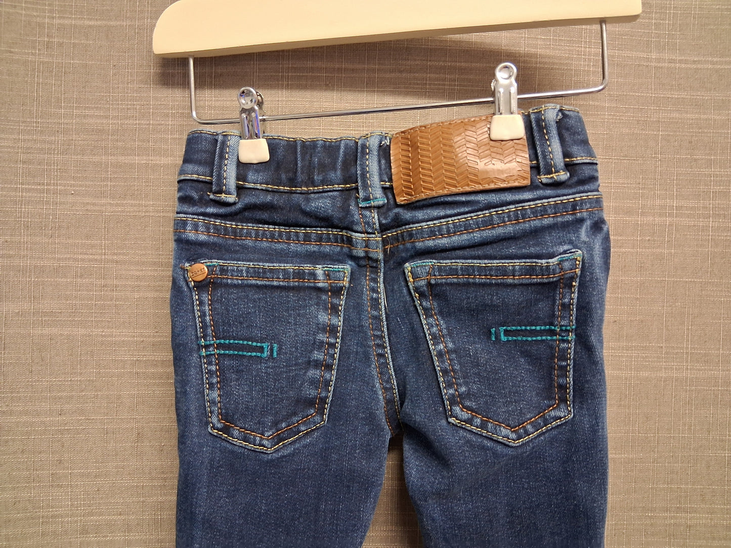 Ted Baker Boys Darkwash Blue Denim Jeans Age 12-18 Months Adjustable Waist