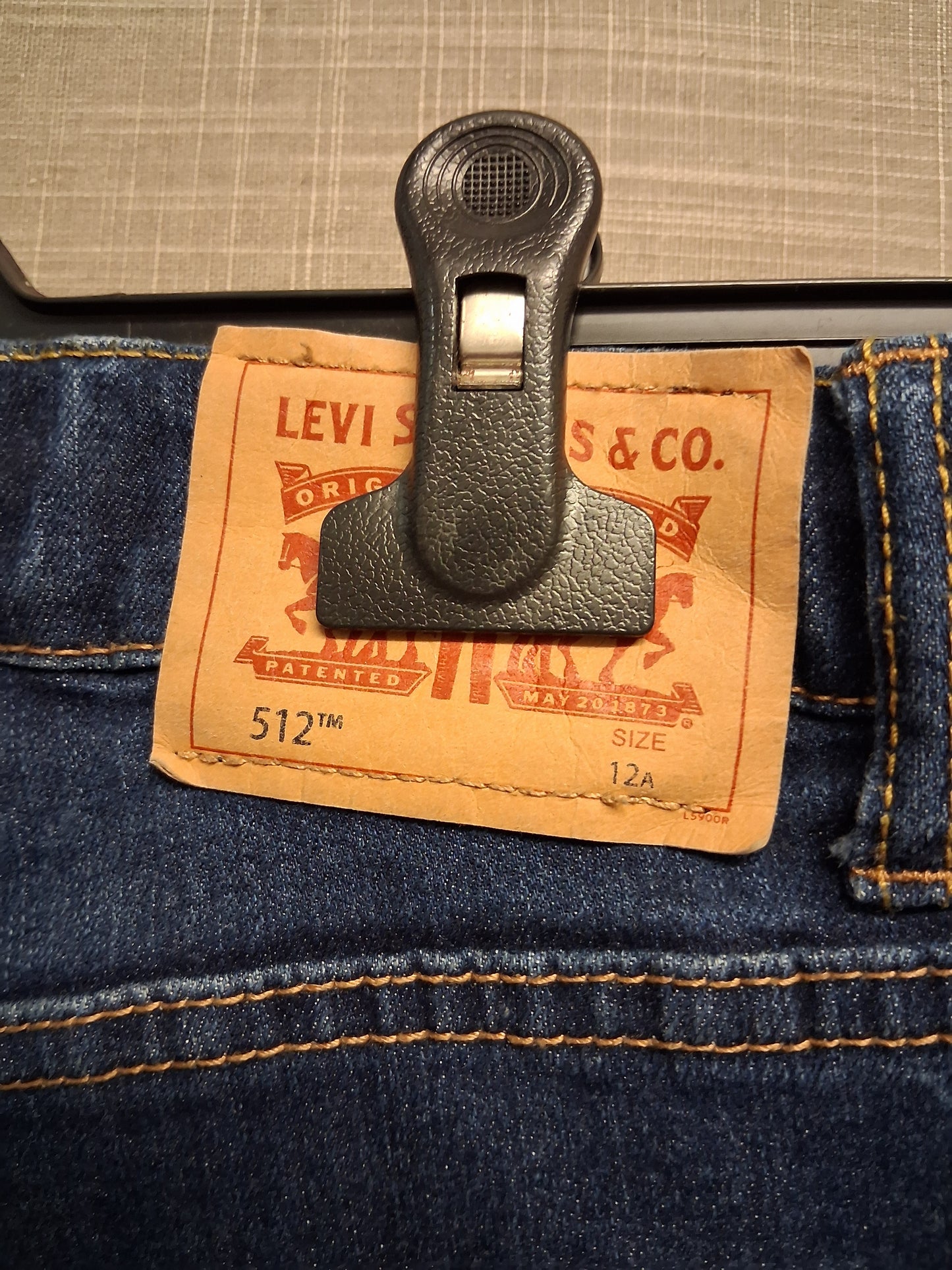 Levis 512 Slim Taper Leg Boys Denim Jeans Blue Age 12 Years