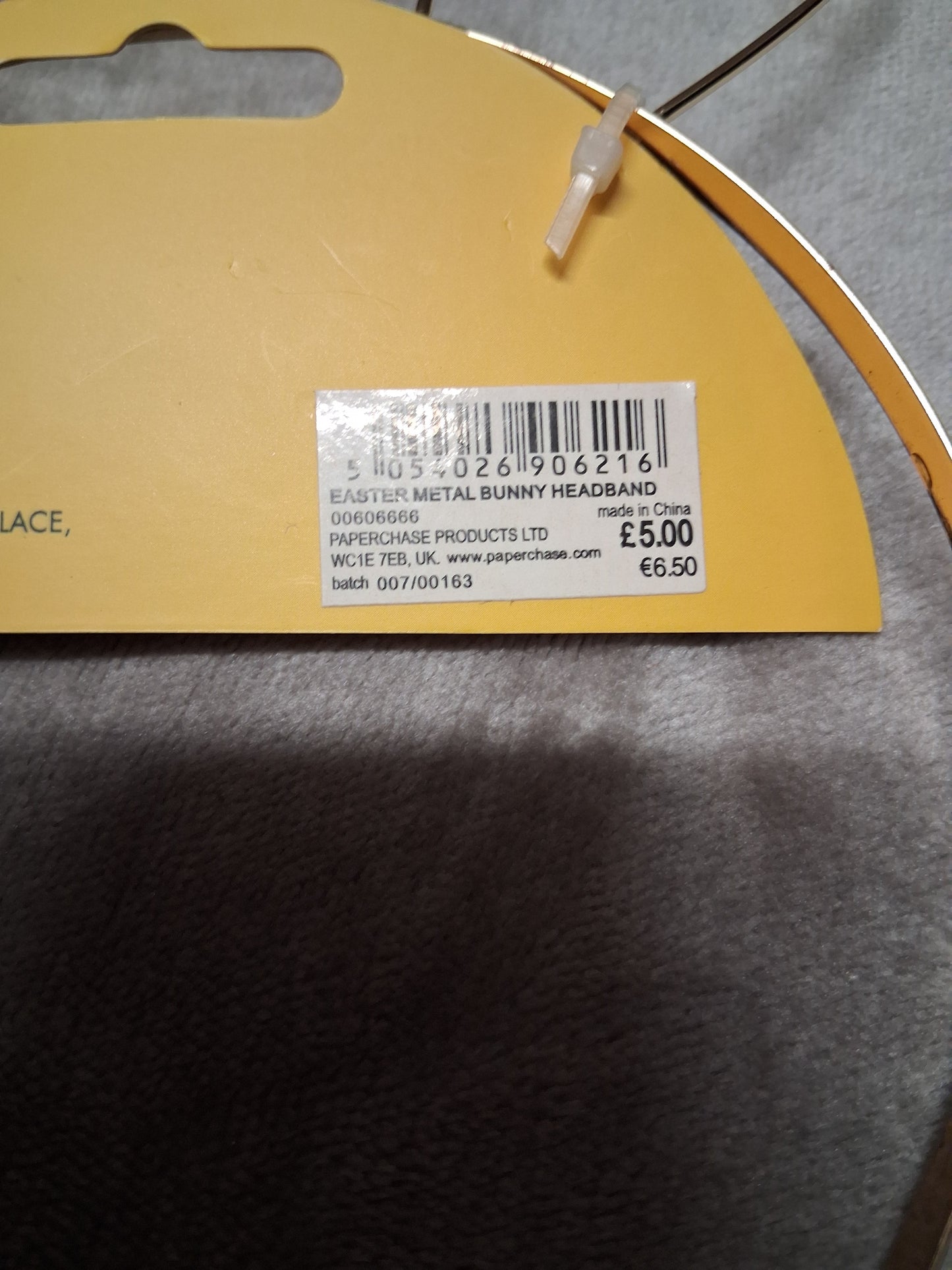 Paperchase Gold Easter Bunny Headband One Size RRP £5.00