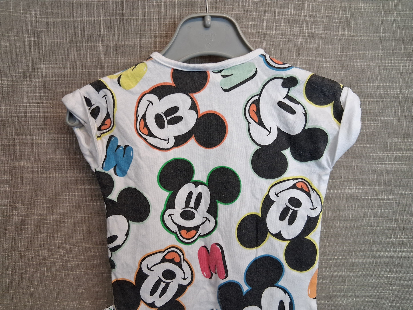 Disney Boys Mickey Mouse Romper Shorts Sleepsuit Multicolour Age Newborn
