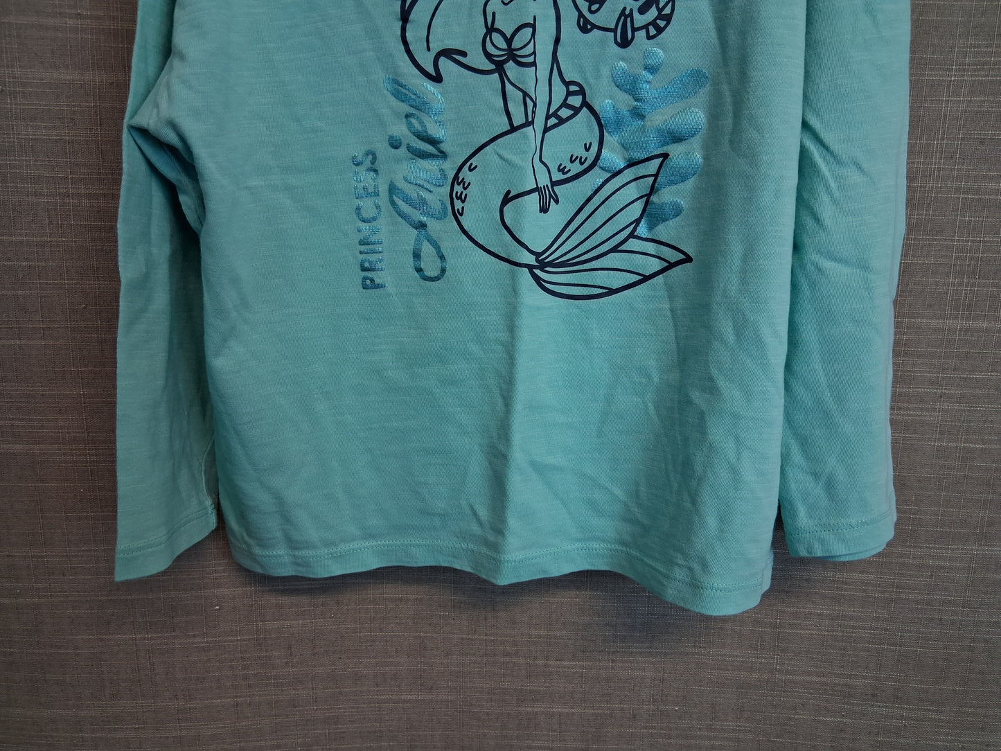 Marks & Spencer Ariel Blue Long Sleeve T-Shirt Age 5-6 Years