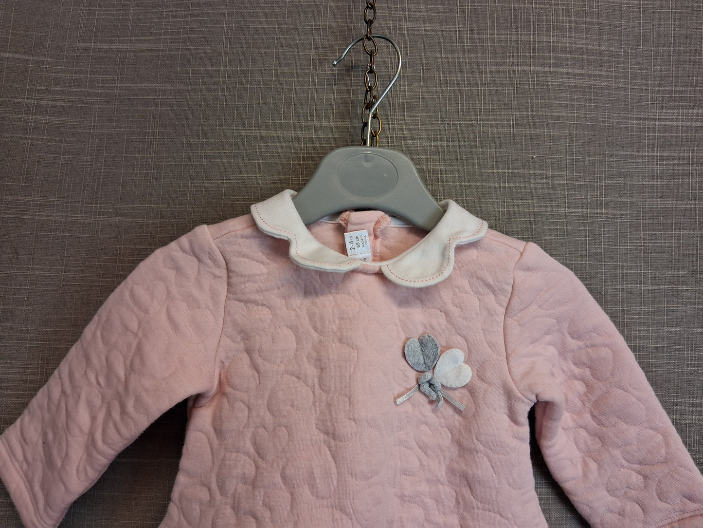 Mayoral Girls Pink Quilted Dress Age 2-4 Months