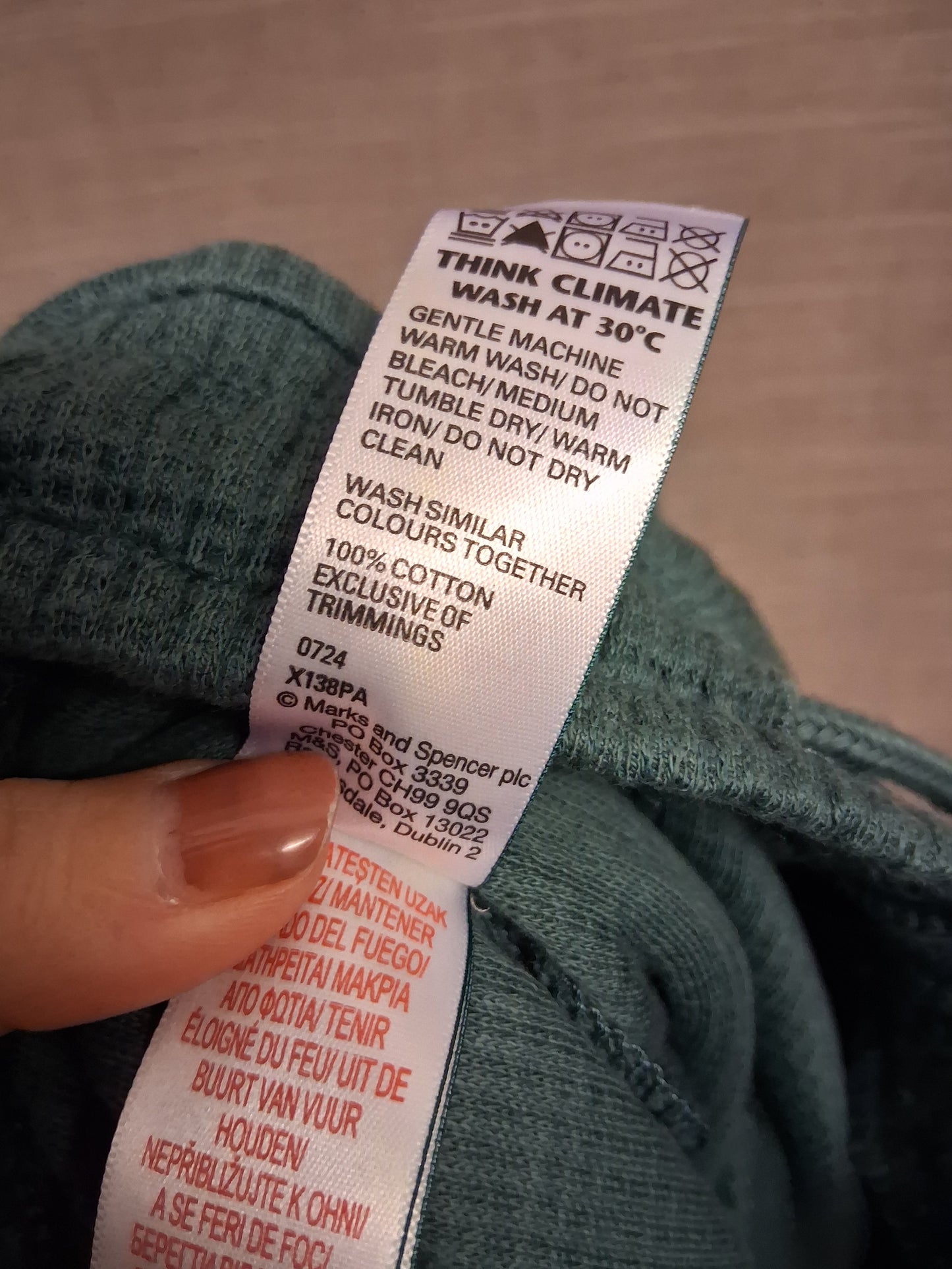 Marks and Spencer Green Jersey Cargo Joggers Age 3-4 Years New