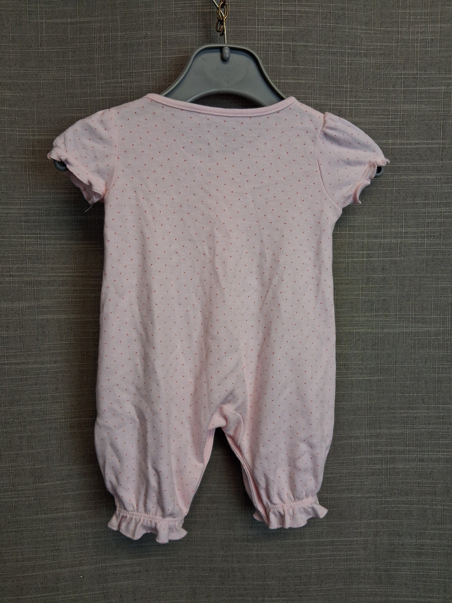 Baby Girl Jersey Pink Bunny Summer Romper Age Newborn