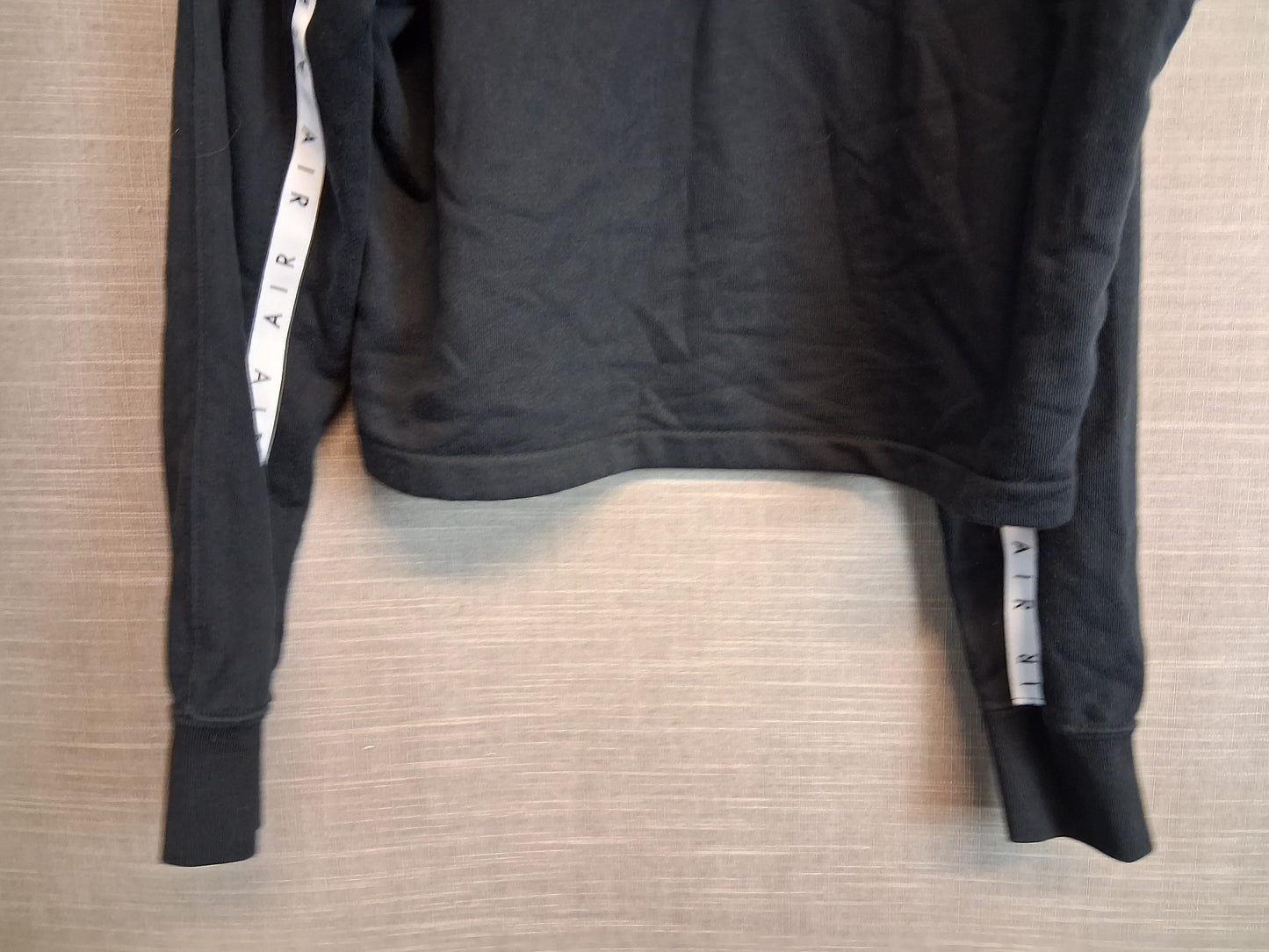 Nike Air Girls Hoodie Black Spellout Logo Age 12-13 Years