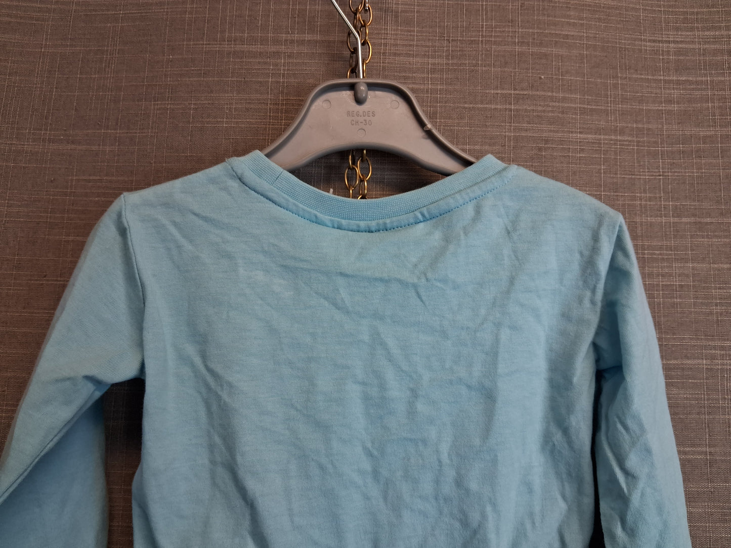 Mckenzie Girls Blue Crop Long Sleeve T-Shirt Age 3-4 Years New