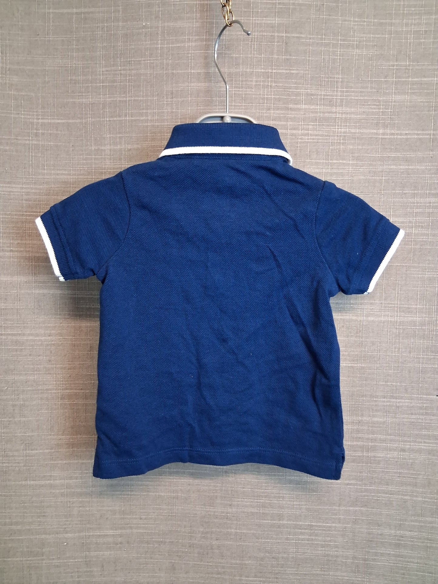 F&F Boys Polo T-Shirt Short Sleeve Age 0-3 Months