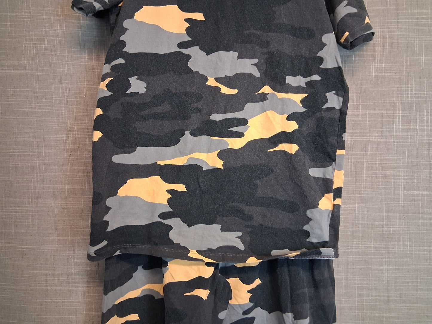 Marks and Spencer Boys Camouflage Pyjamas PJs 2 Piece set Summer Age 12-13 Years