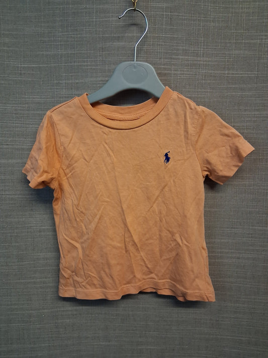 Ralph Lauren Orange Short Sleeve T-Shirt Age 18 Months