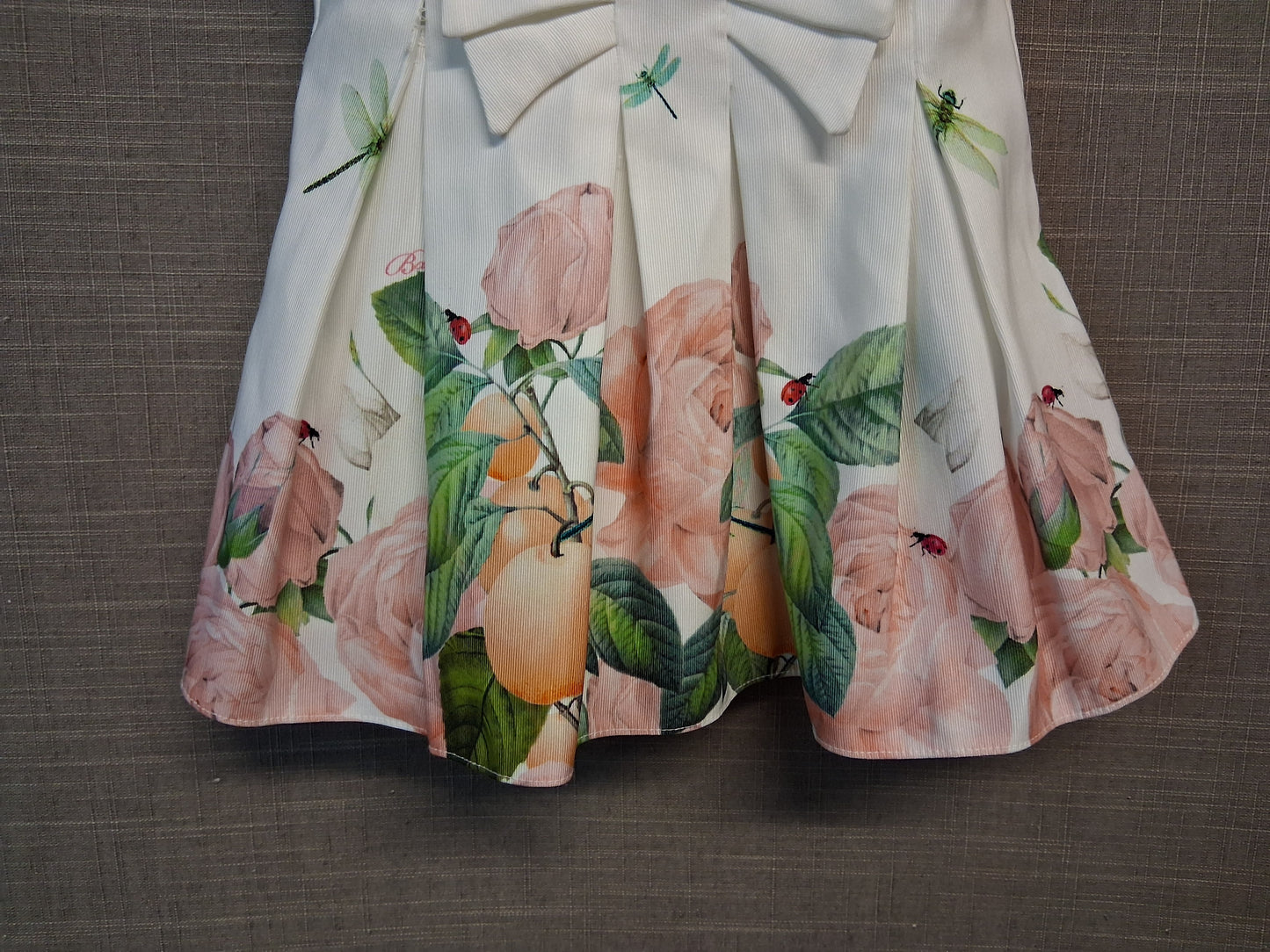 Ted Baker A Line Floral Dress Short Sleeve Age 0-3 Months