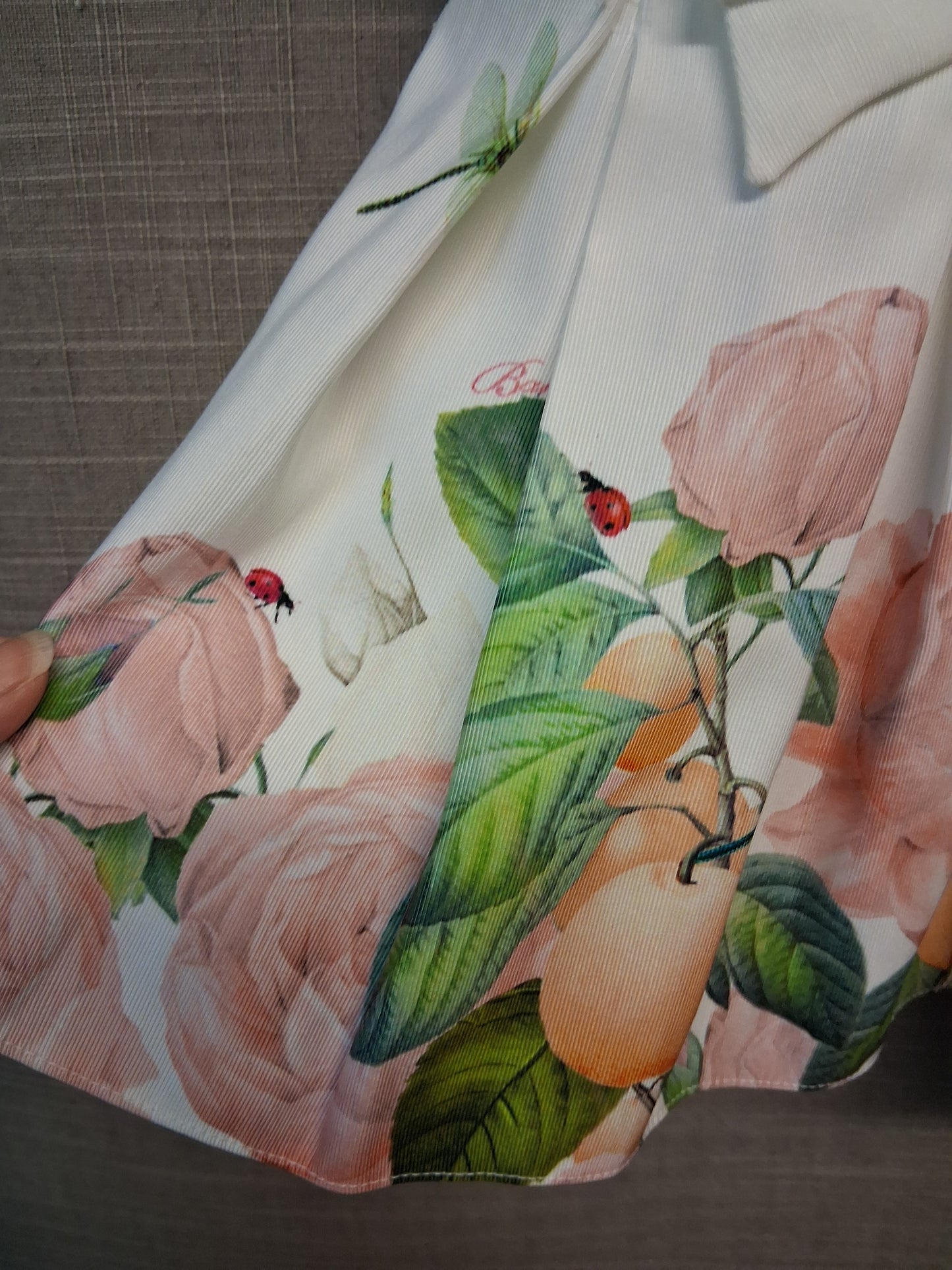 Ted Baker A Line Floral Dress Short Sleeve Age 0-3 Months