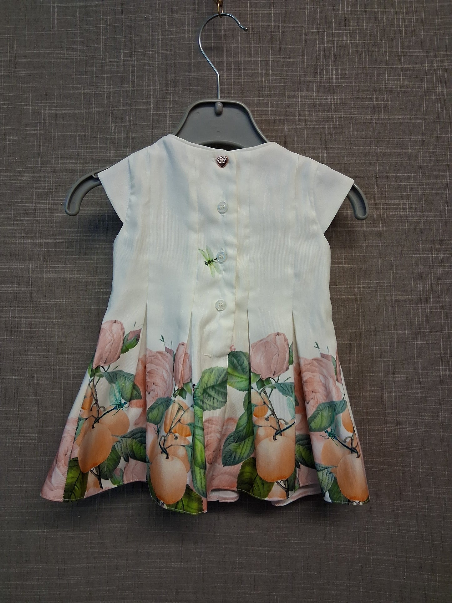 Ted Baker A Line Floral Dress Short Sleeve Age 0-3 Months