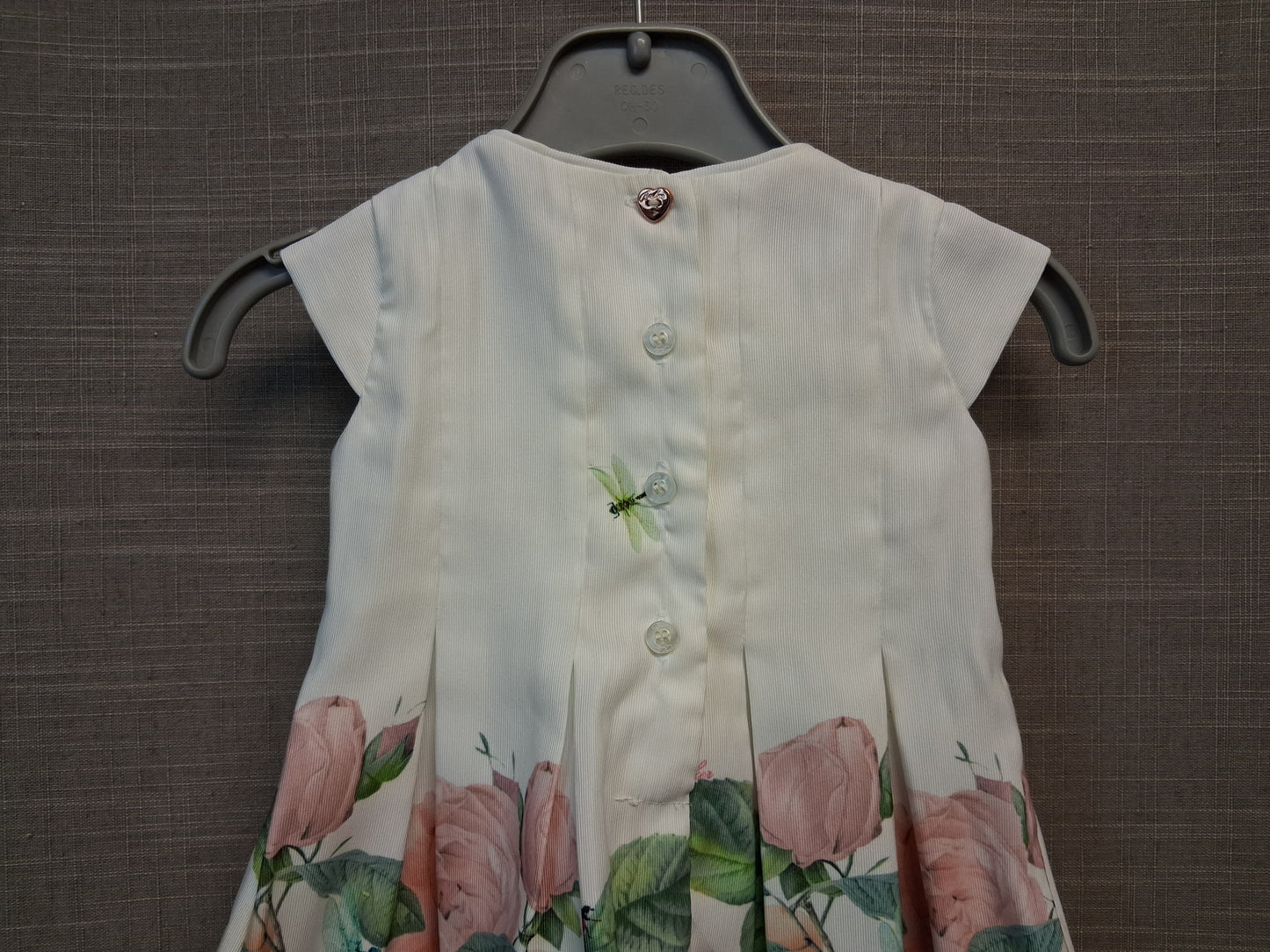 Ted Baker A Line Floral Dress Short Sleeve Age 0-3 Months