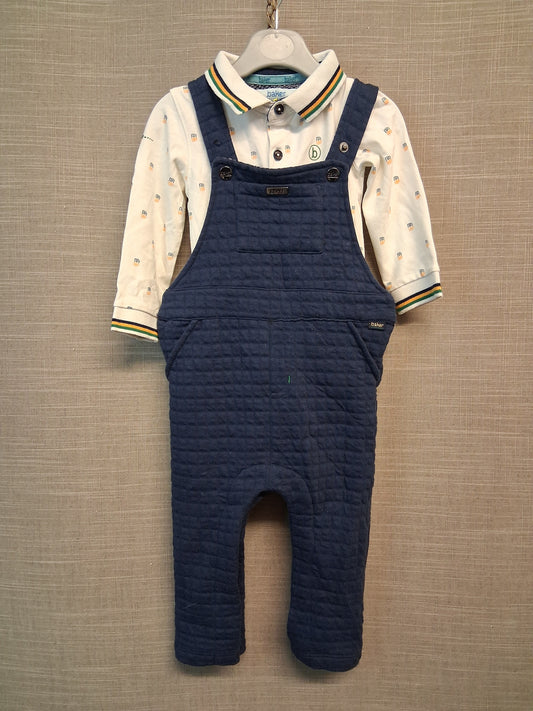 Ted Baker 2 Piece Dungaree Set Multicolour Age 12-18 Months