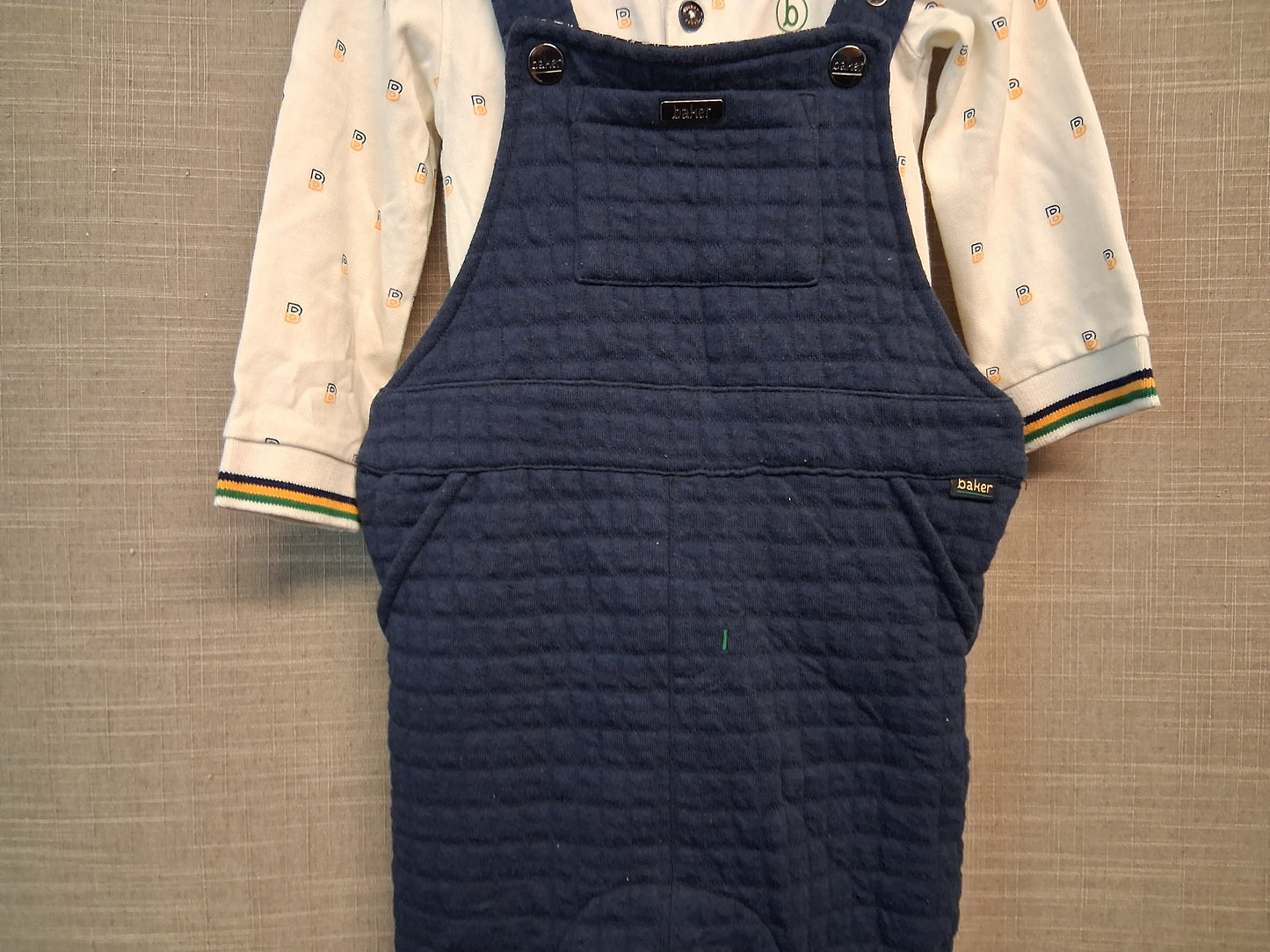 Ted Baker 2 Piece Dungaree Set Multicolour Age 12-18 Months