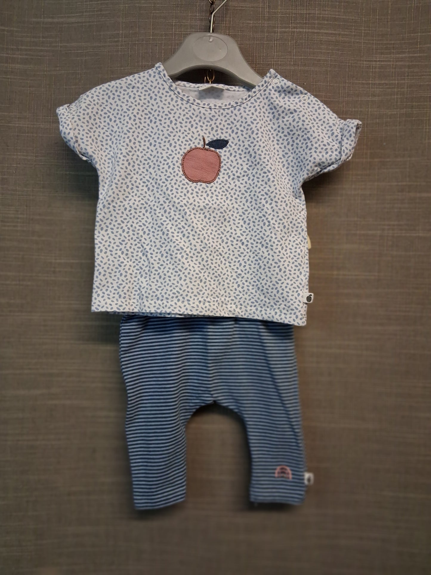 Next Girls Blue 2 Piece Outfit Set Age 0-3 Months