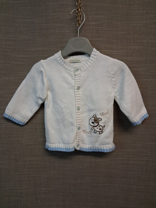 Pitter Patter Boys Knitted Cardigan Age 0-3 Months