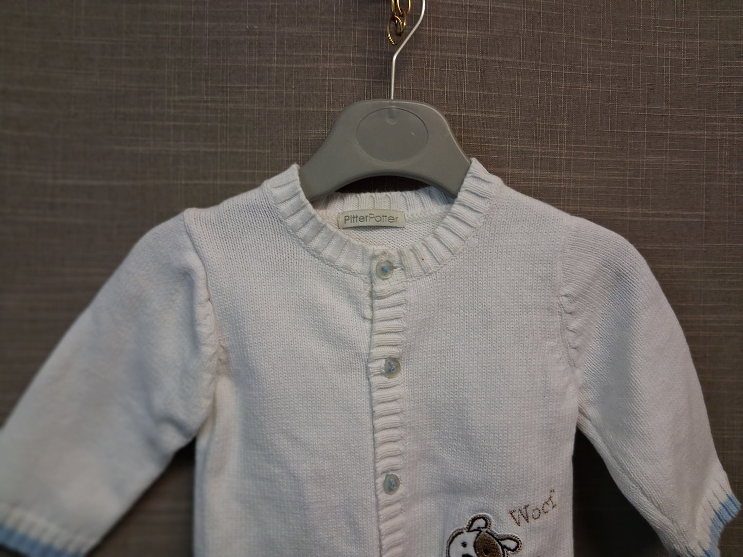 Pitter Patter Boys Knitted Cardigan Age 0-3 Months