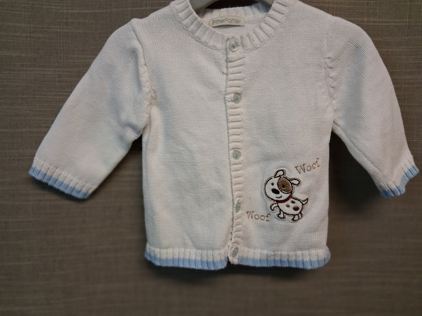 Pitter Patter Boys Knitted Cardigan Age 0-3 Months