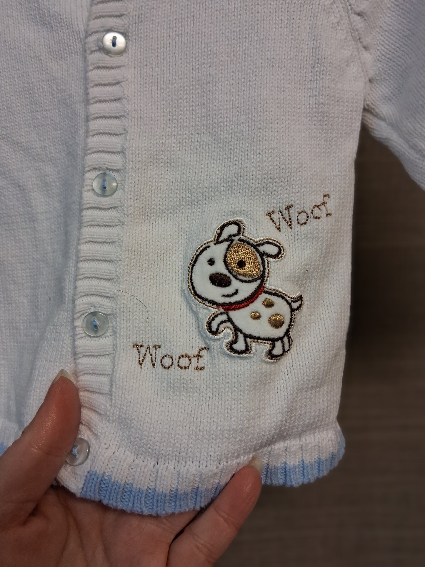 Pitter Patter Boys Knitted Cardigan Age 0-3 Months