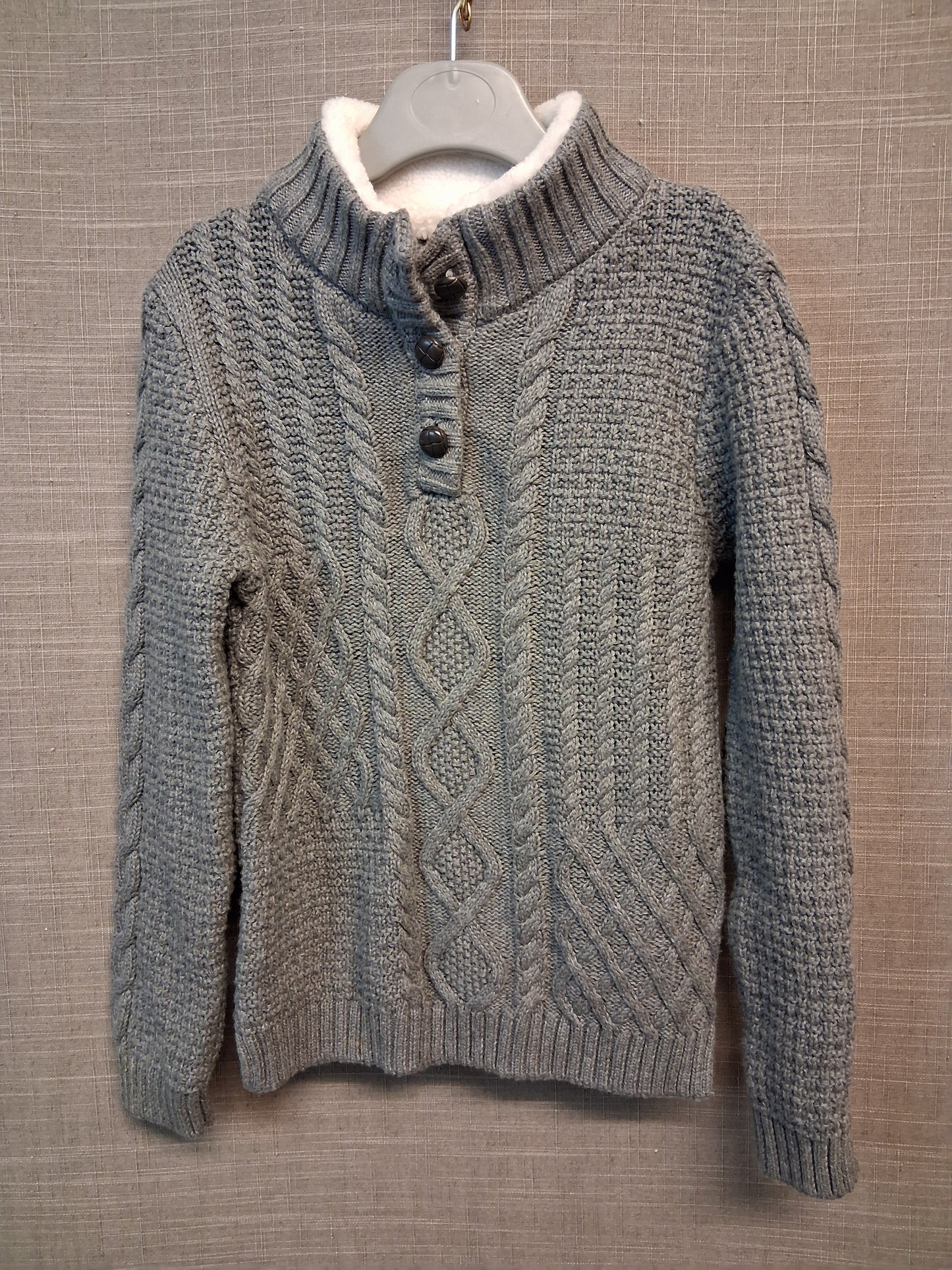 Jarvis Archer Grey Chunky Knit Jumper Age 4-5 Years