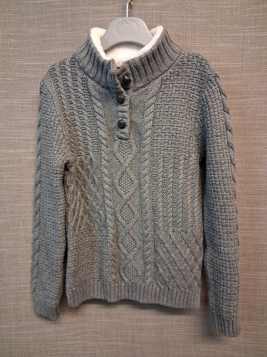 Jarvis Archer Grey Chunky Knit Jumper Age 4-5 Years