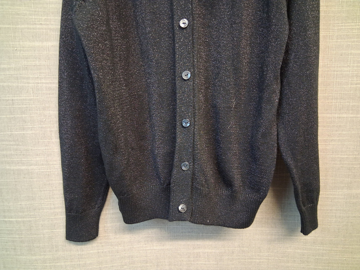 George Girls Black Sparkly Knitted Cardigan Age 8-9 years