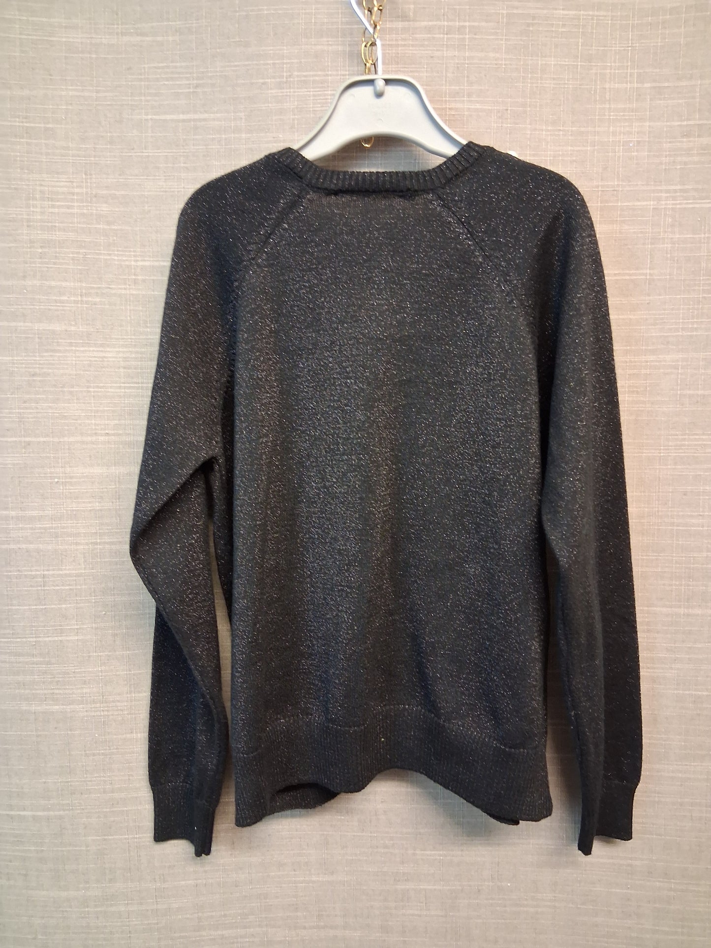 George Girls Black Sparkly Knitted Cardigan Age 8-9 years