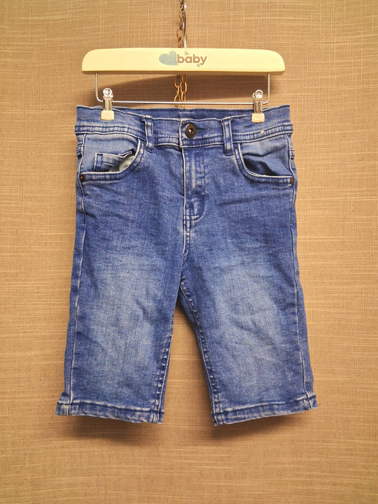 Primark Skinny Blue Denim Shorts Age 6-7 Years