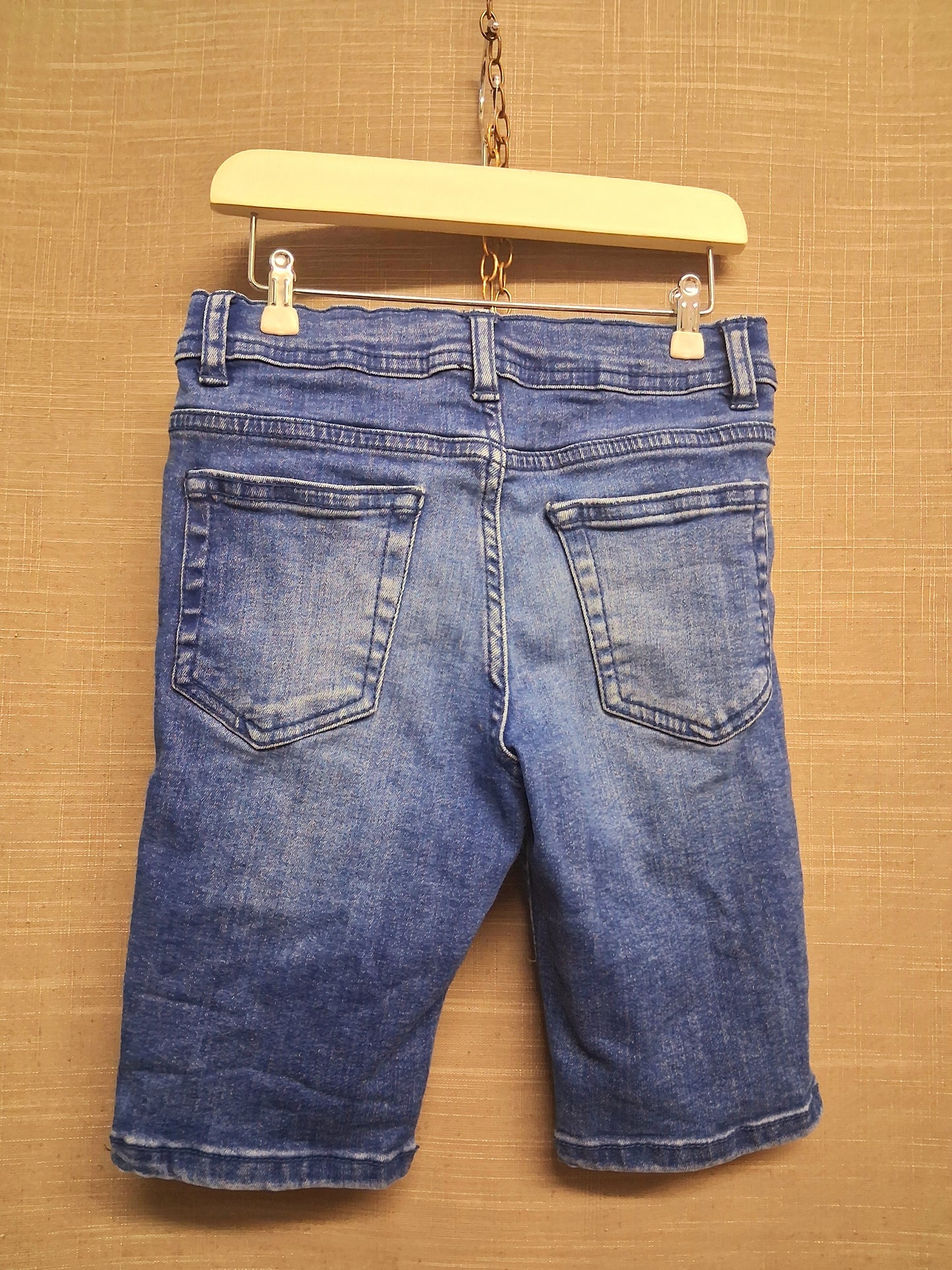 Primark Skinny Blue Denim Shorts Age 6-7 Years