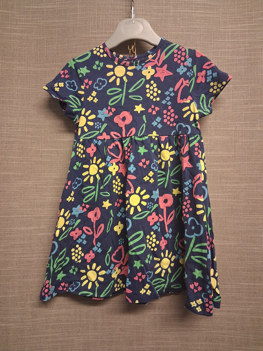 Studio Girls Blue Floral Jersey Dress Age 18-24 Months