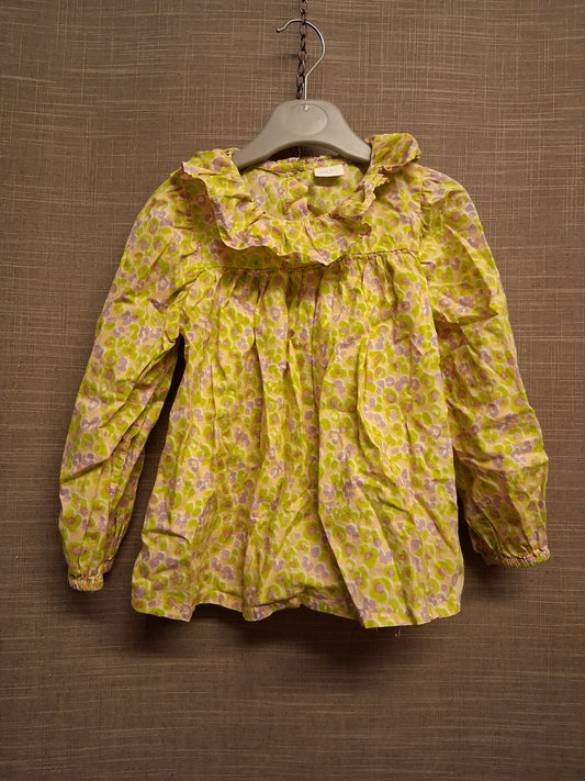 Next Girls Lime Green Blouse Lightweight Age 3-4 Years