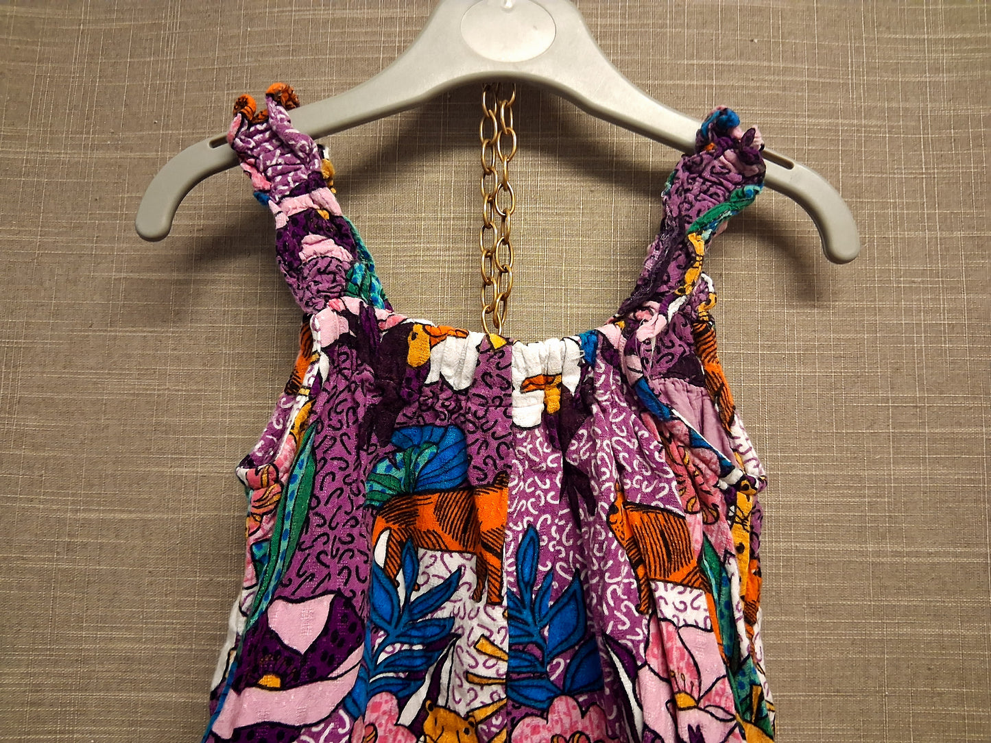 Next Girls Tropical Purple Romper Size 18-24 Months