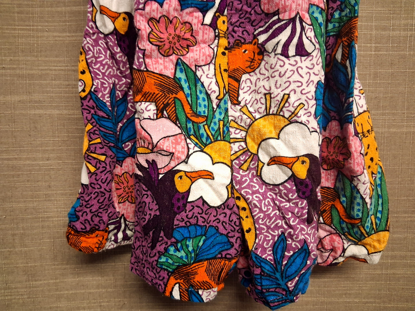Next Girls Tropical Purple Romper Size 18-24 Months