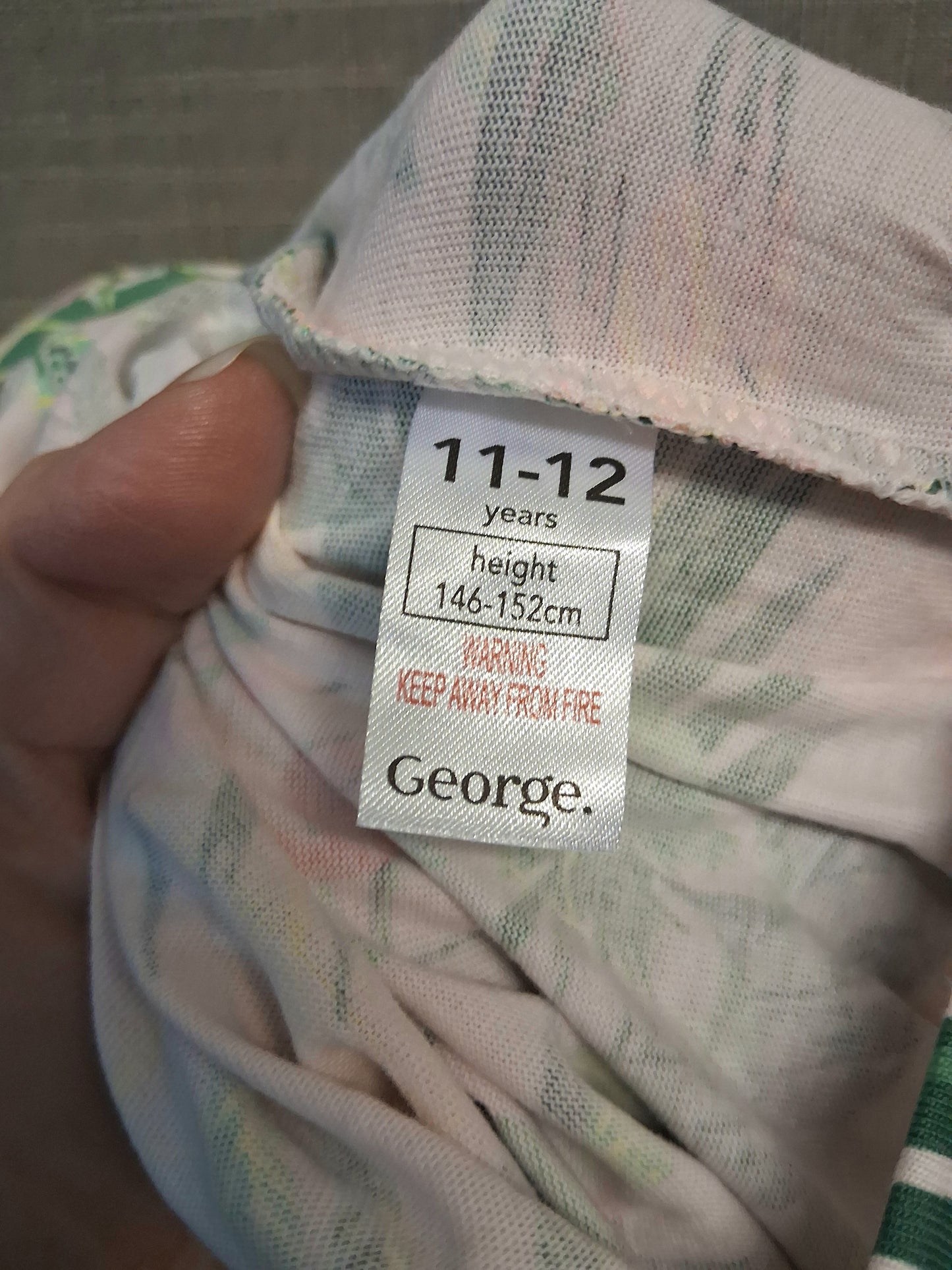 George Jumpsuit Jersey Age 11-12 Years Floral New