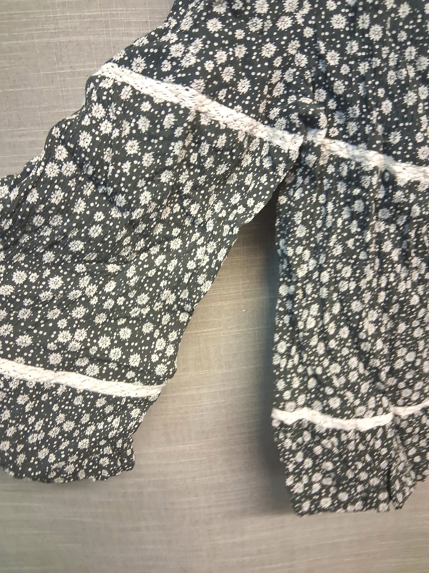 Next Girls Black Floral Jumpsuit Sleeveless Age 6 Years