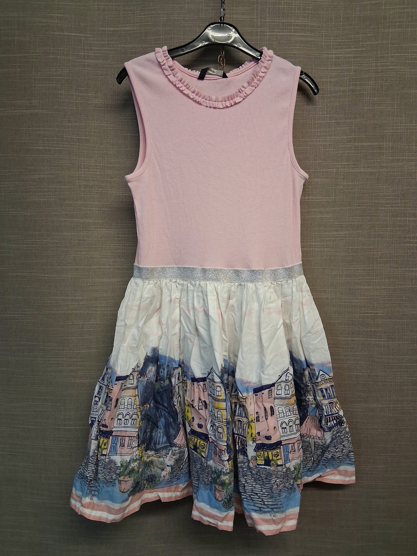 George Girls Sleeveless Dress Pink Multicolour Age 10-11 Years