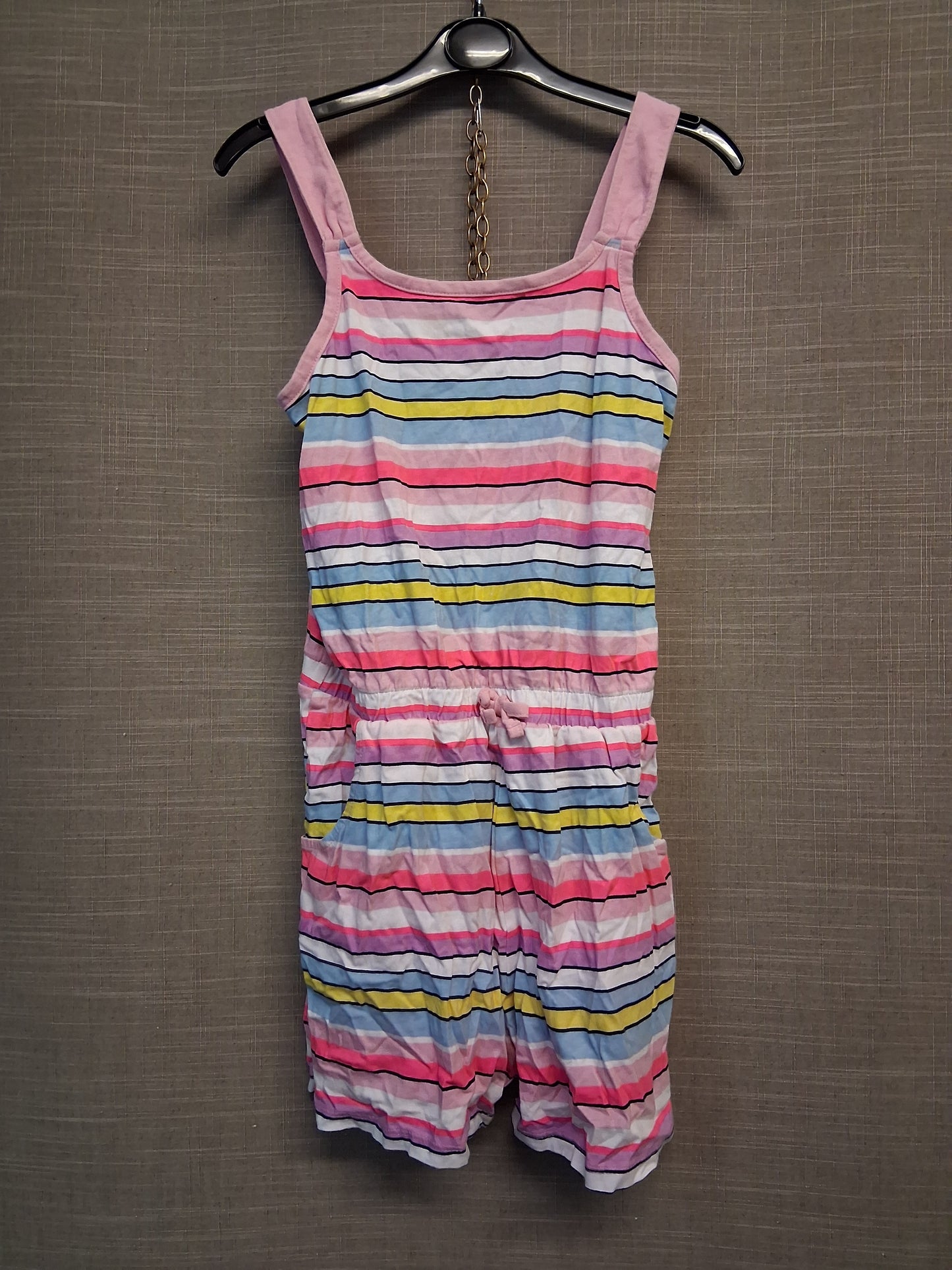 George Jersey Playsuit Multicolour Stripe Stretch 10-11 Years