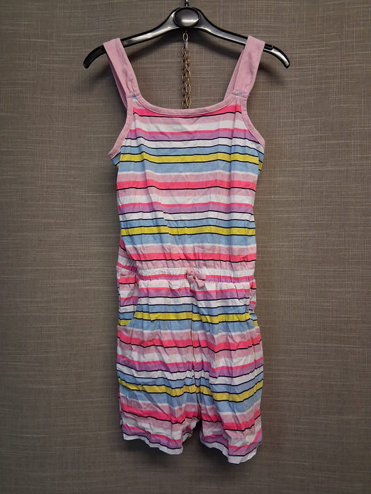 George Jersey Playsuit Multicolour Stripe Stretch 10-11 Years