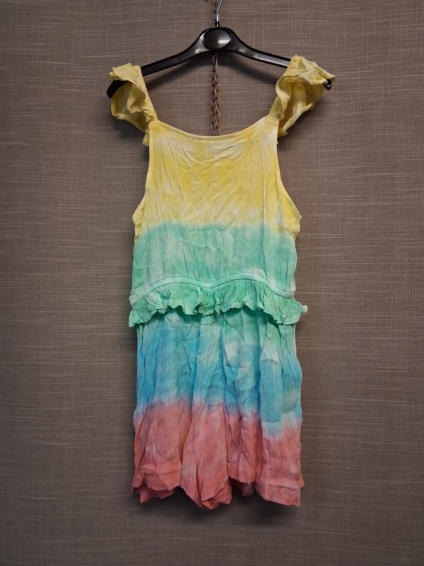 Marks And Spencer Playsuit Multicolour Crepe Tie Dye Age 11-12 Years